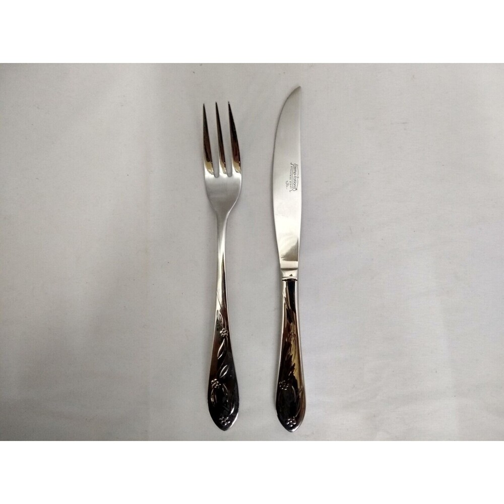Temptations Old World Floral Carving Knife and Meat Fork Set